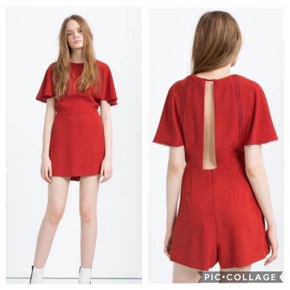 Zara Pants - Zara Rust Orange/Red Skort Jumper